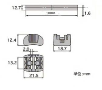 エンドレスタイ リールストラップ(100m巻き)