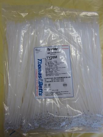 TY-26M タイラップ 標準タイプ(乳白色)